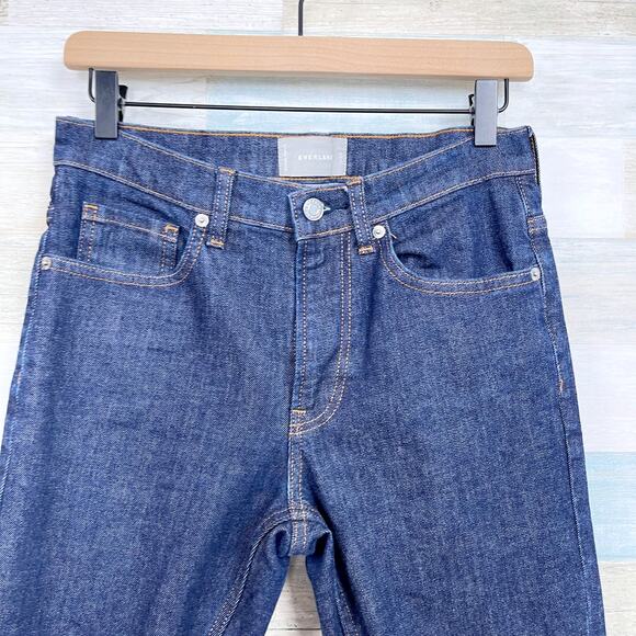 Everlane Slim Straight Leg Stretch Jeans Dark Wash 5 Pocket Denim Mens 29x30 - Picture 2 of 7